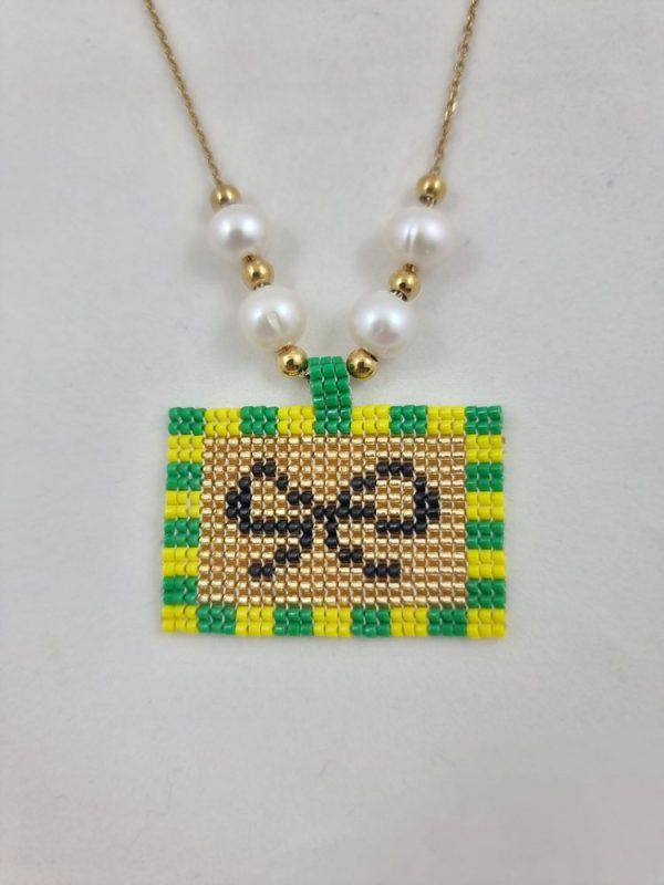 Miyuki bow necklace with pearls - Ifigenia Loukou - Image 2