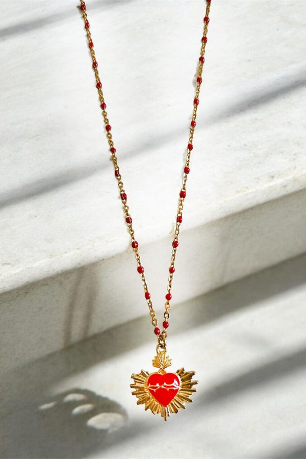 Chain necklace with heart - Ifigenia Loukou - Image 2