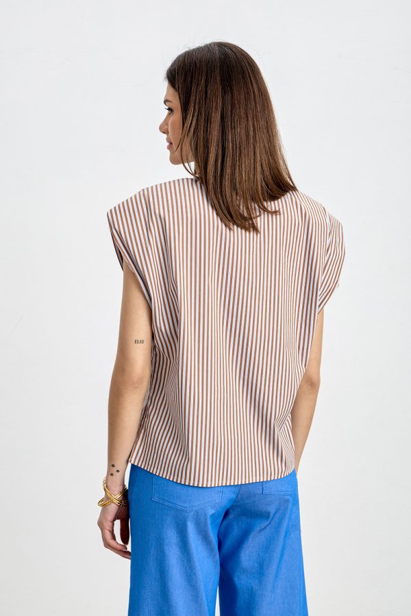 Striped sleeveless shirt - Innocent - Image 2