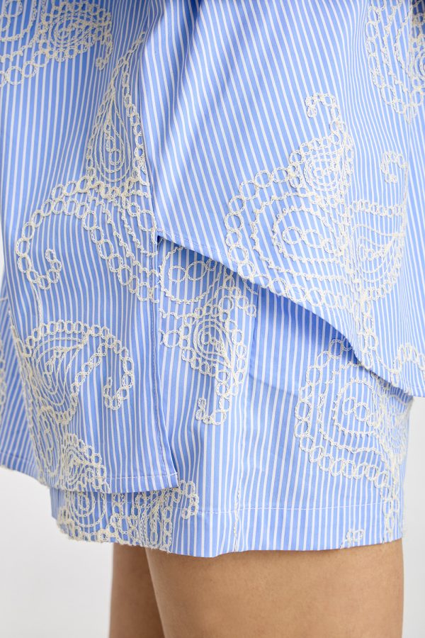 Striped shirt with embroideries - Innocent - Image 6