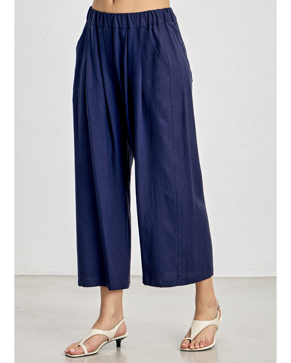 Cropped trousers with elastic waist band - Innocent