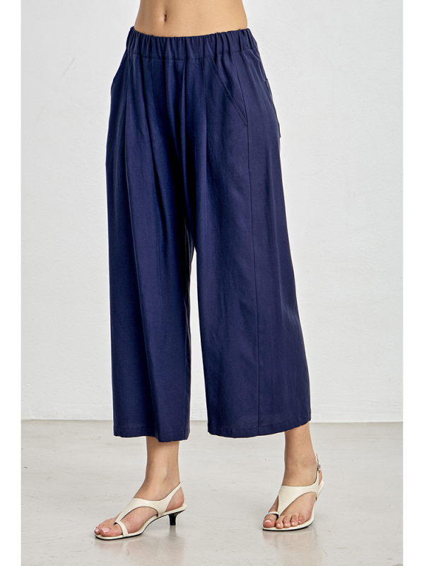 Cropped trousers with elastic waist band - Innocent