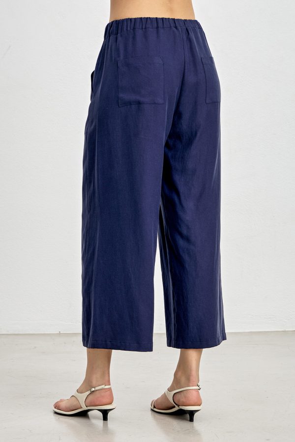 Cropped trousers with elastic waist band - Innocent - Image 2