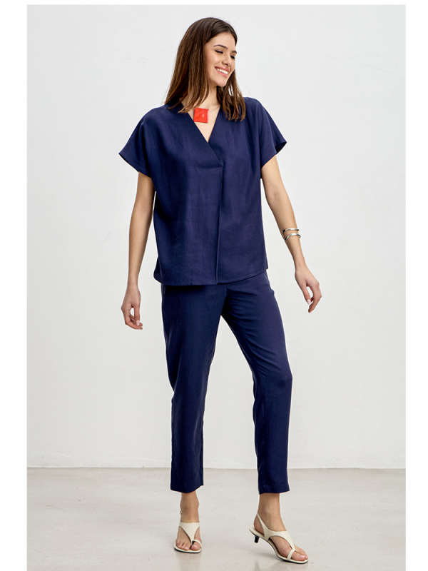Trousers with elastic waist and drawstrings - Innocent