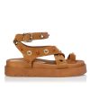 Suede sandals with metallic details – Sante Shoes