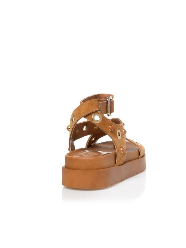Suede sandals with metallic details – Sante Shoes - Image 3