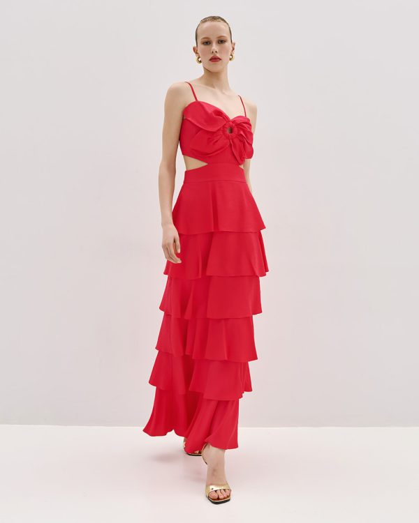 Cut-out floral maxi dress - Access Fashion - Image 6