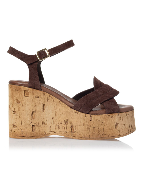 Suede platform sandals - Sante Shoes