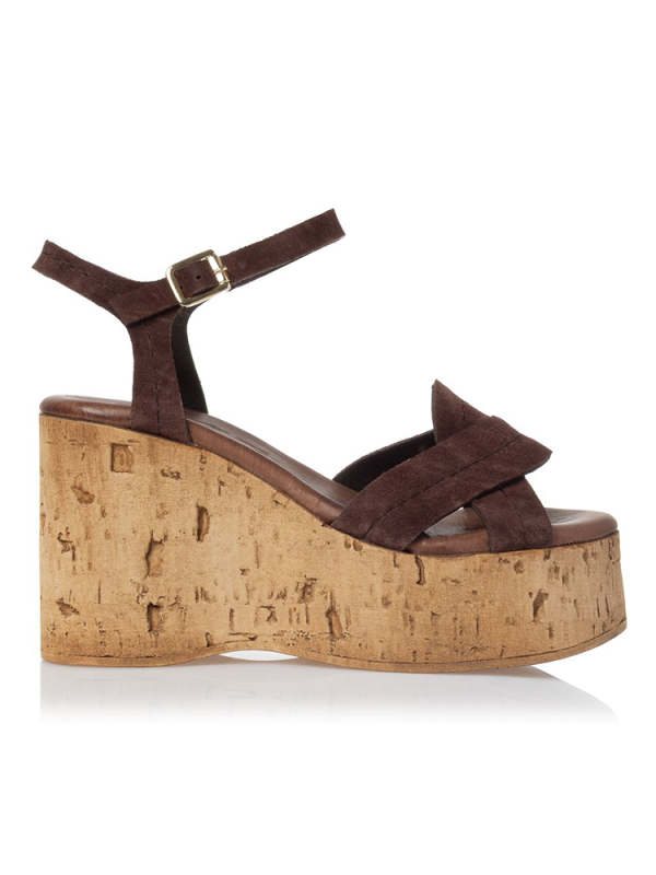 Suede platform sandals - Sante Shoes