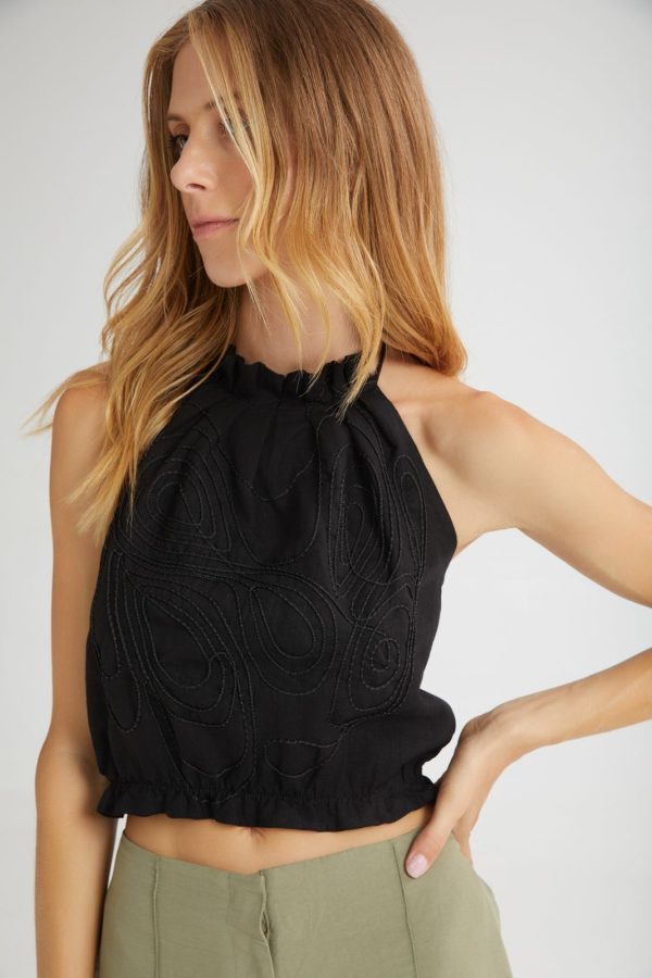 Emily halter neck crop top - 4Tailors - Image 5