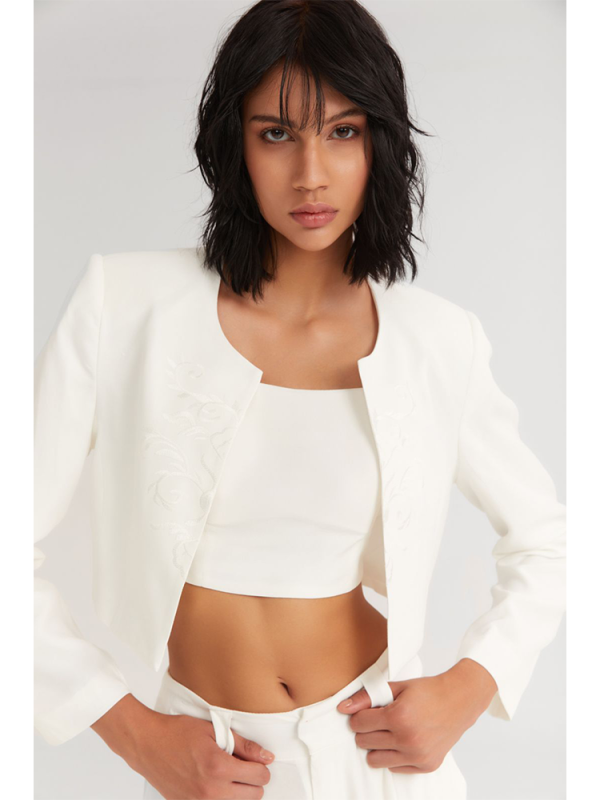 Olivia cropped blazer - 4Tailors