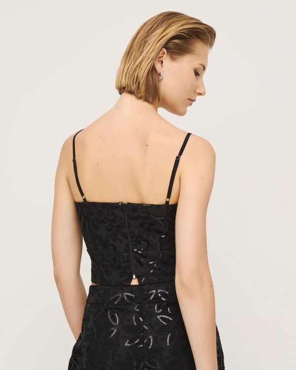 Broderie top with rhinestones and sequins - Access Fashion - Image 9