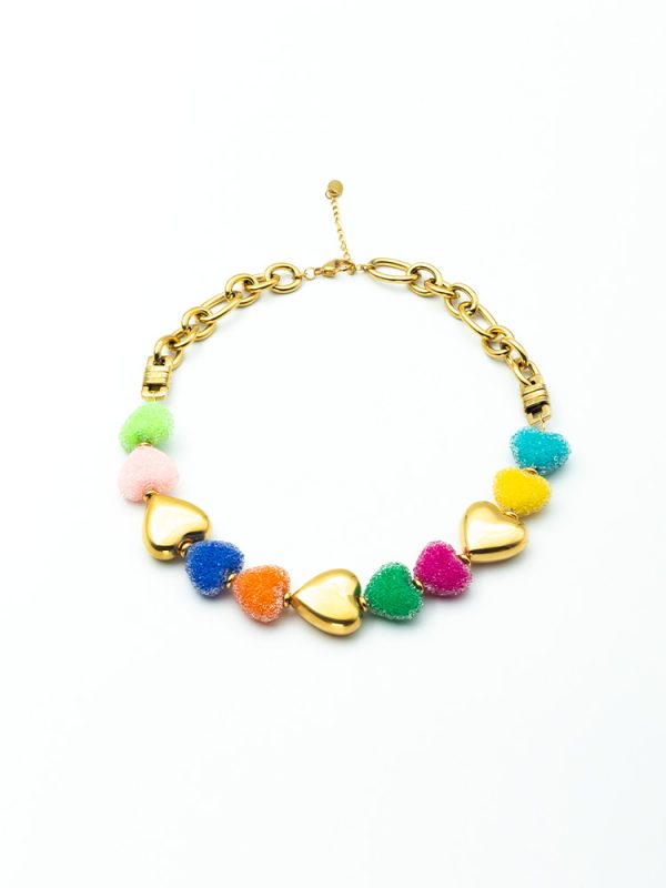 Candy hearts necklace - Ifigenia Loukou
