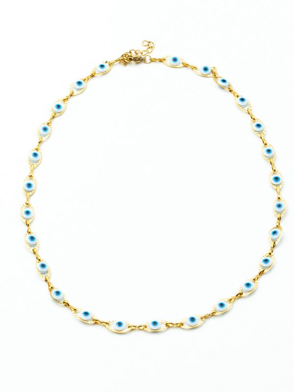 Short necklace with eyes - Ifigenia Loukou
