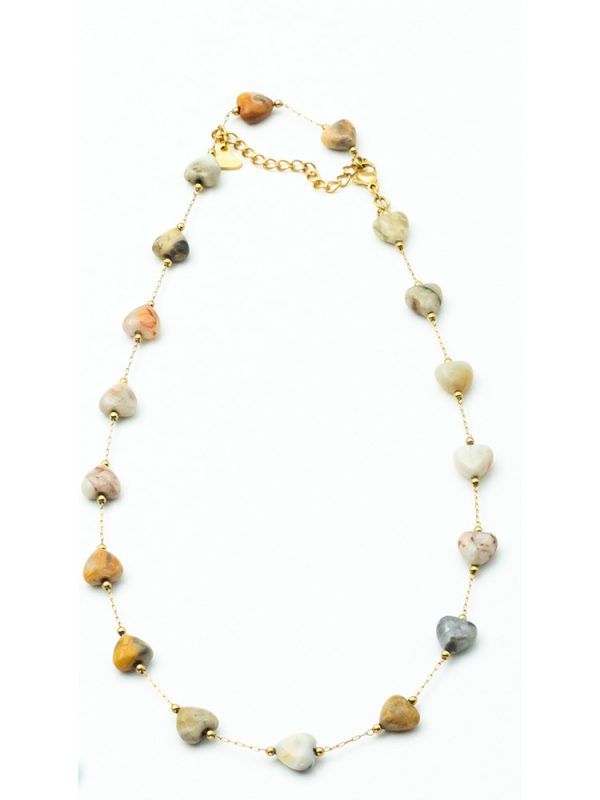 Short necklace with hearts - Ifigenia Loukou - Image 2