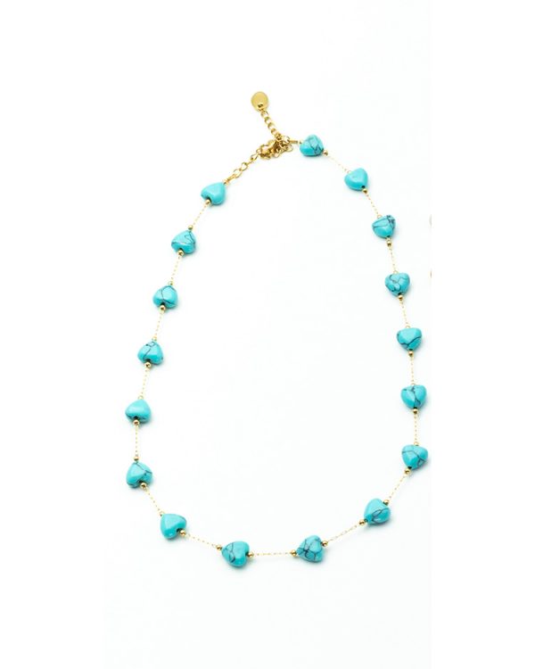 Short necklace with hearts - Ifigenia Loukou