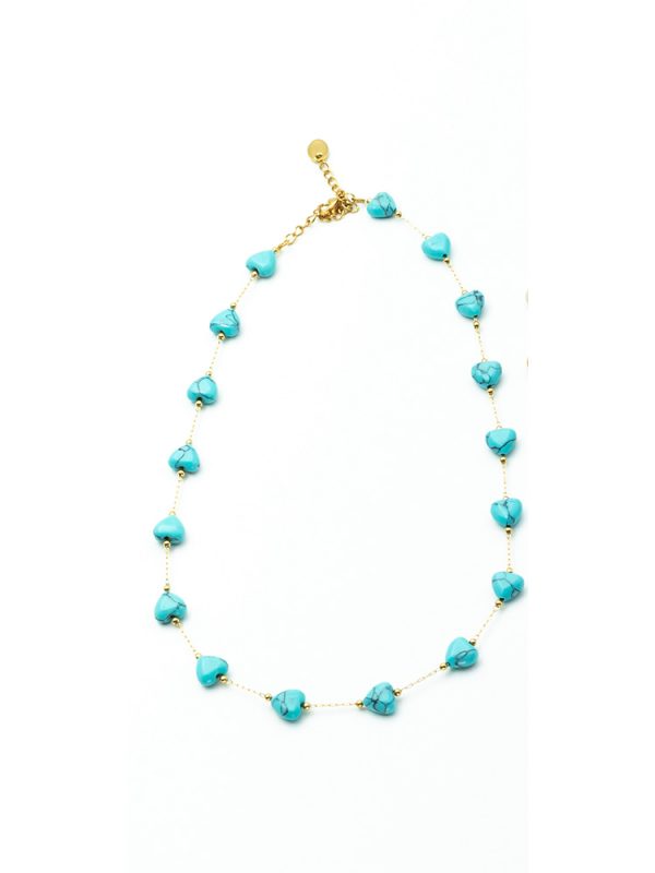 Short necklace with hearts - Ifigenia Loukou