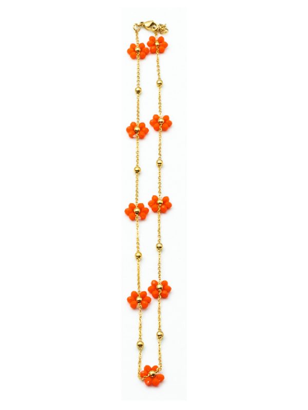 Short necklace with flowers - Ifigenia Loukou - Image 3