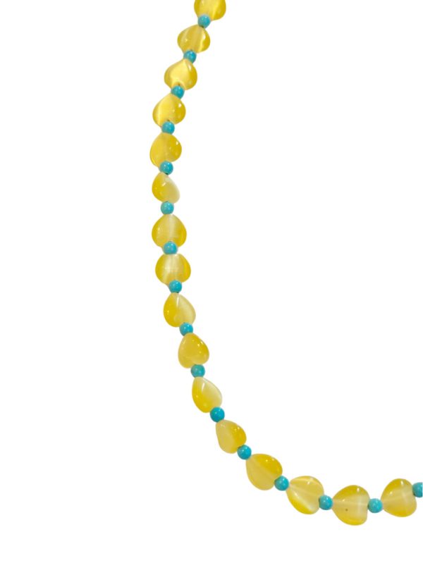 Short necklace with hearts and beads - Ifigenia Loukou - Image 9