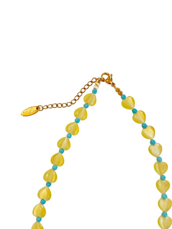 Short necklace with hearts and beads - Ifigenia Loukou - Image 10