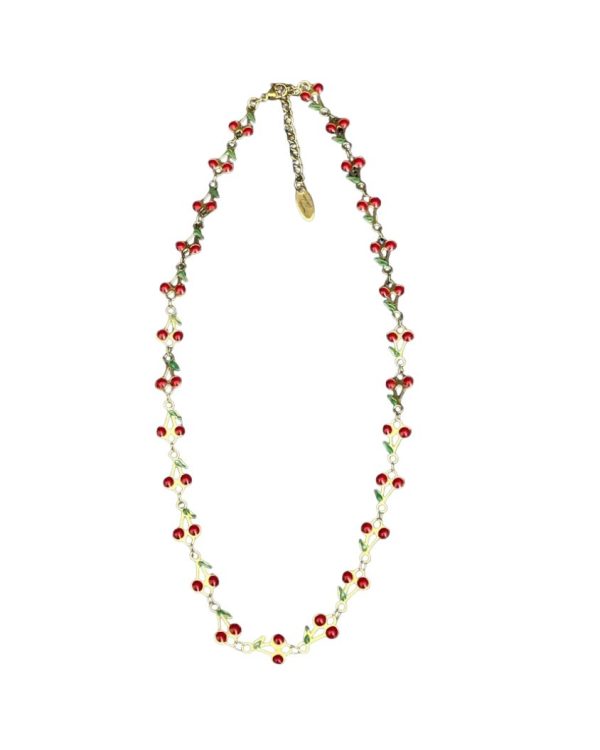 Short necklace with cherries - Ifigenia Loukou