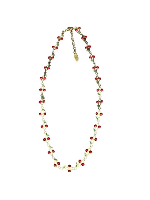 Short necklace with cherries - Ifigenia Loukou