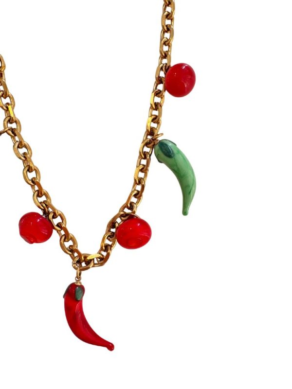 Short necklace with peppers and tomatoes - Ifigenia Loukou - Image 2