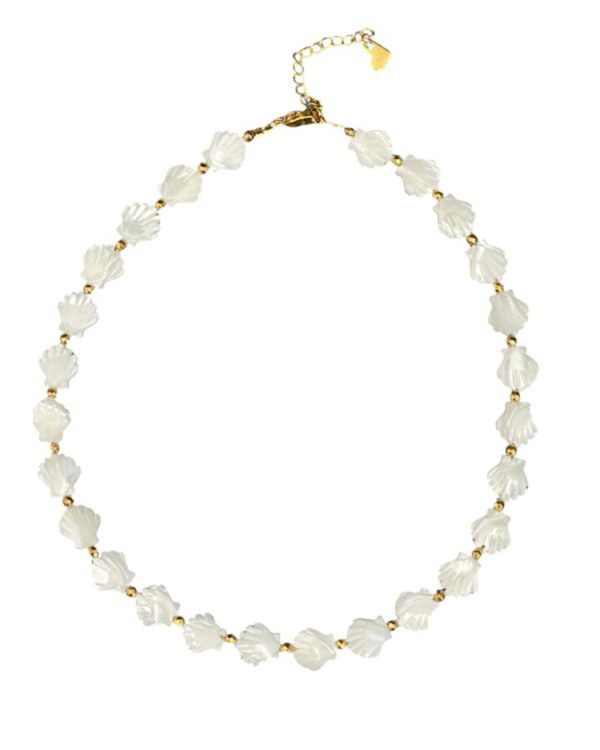 Shell-shaped pearl necklace - Ifigenia Loukou