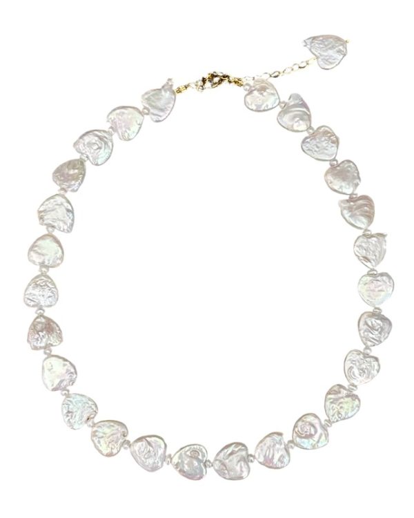 Heart-shaped pearl necklace - Ifigenia Loukou