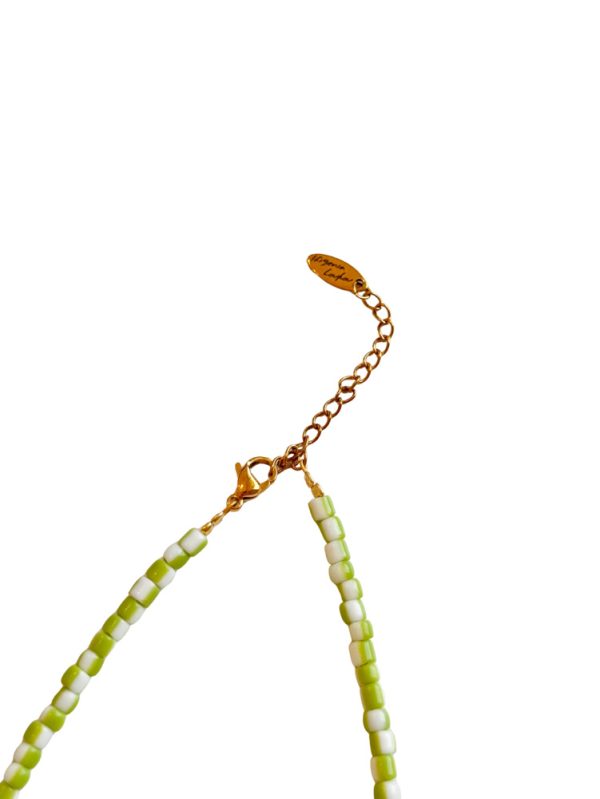 Short necklace with stripes and heart - Ifigenia Loukou - Image 6