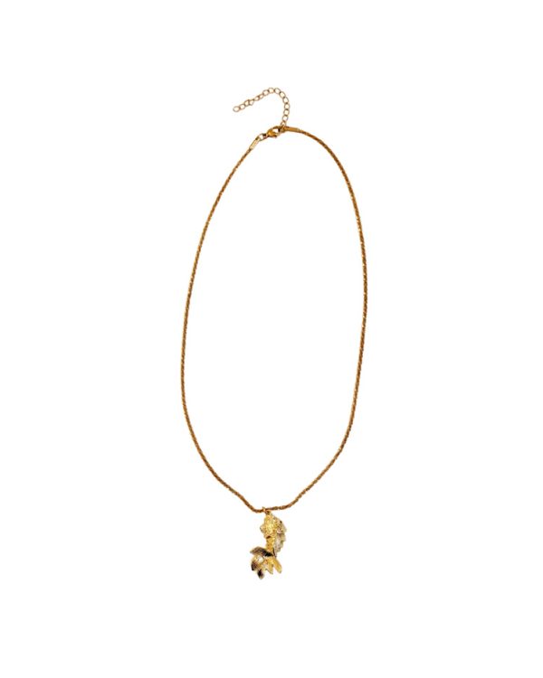 Enamel short necklace with fish - Ifigenia Loukou