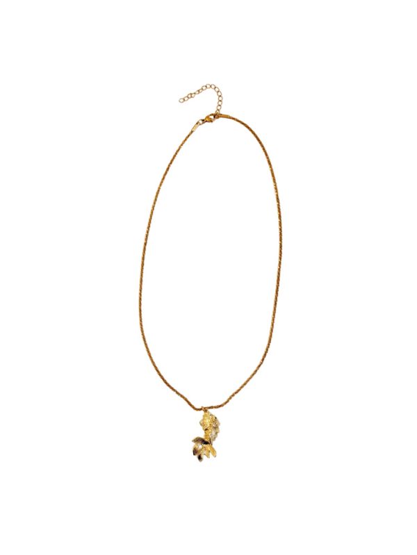 Enamel short necklace with fish - Ifigenia Loukou