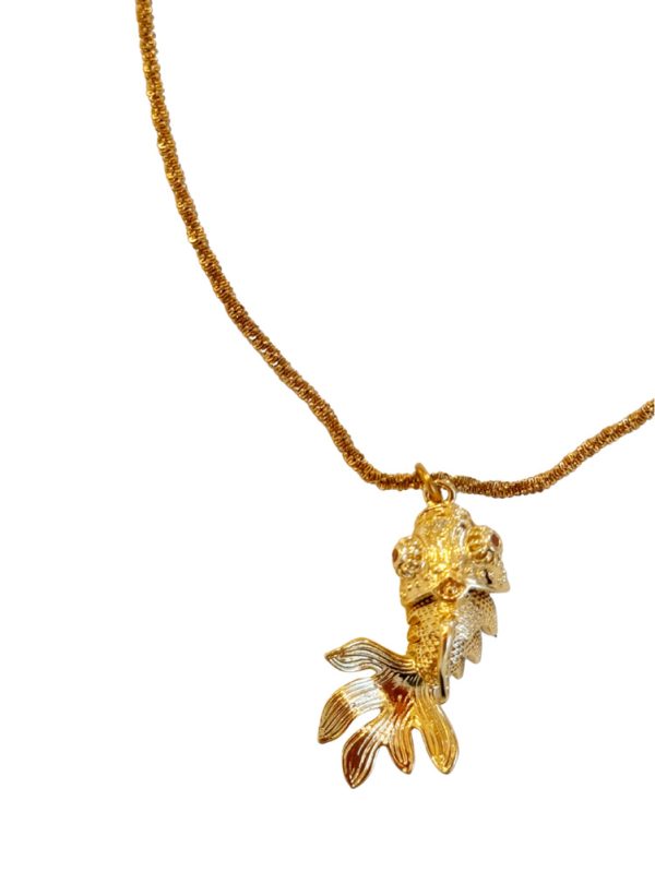 Enamel short necklace with fish - Ifigenia Loukou - Image 2