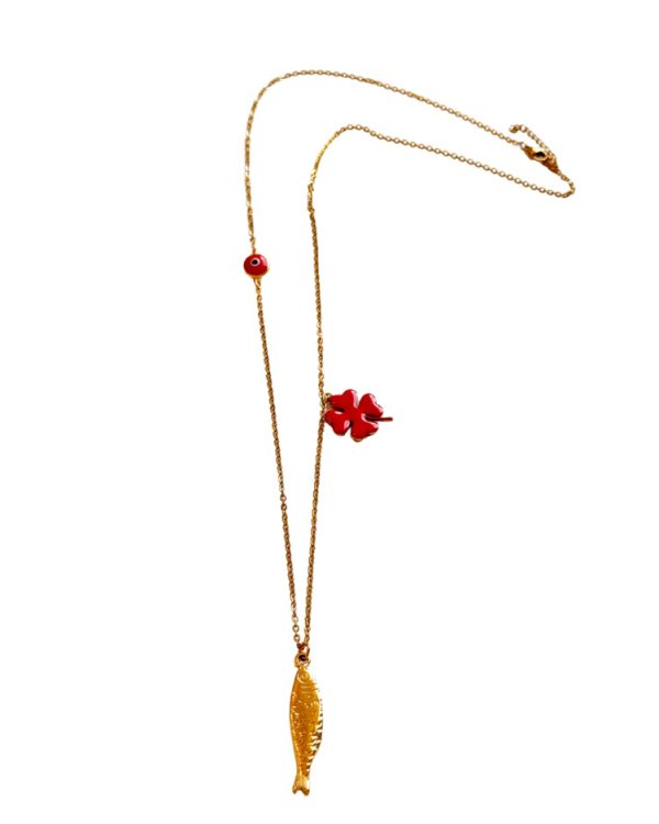 Enamel long necklace - Ifigenia Loukou