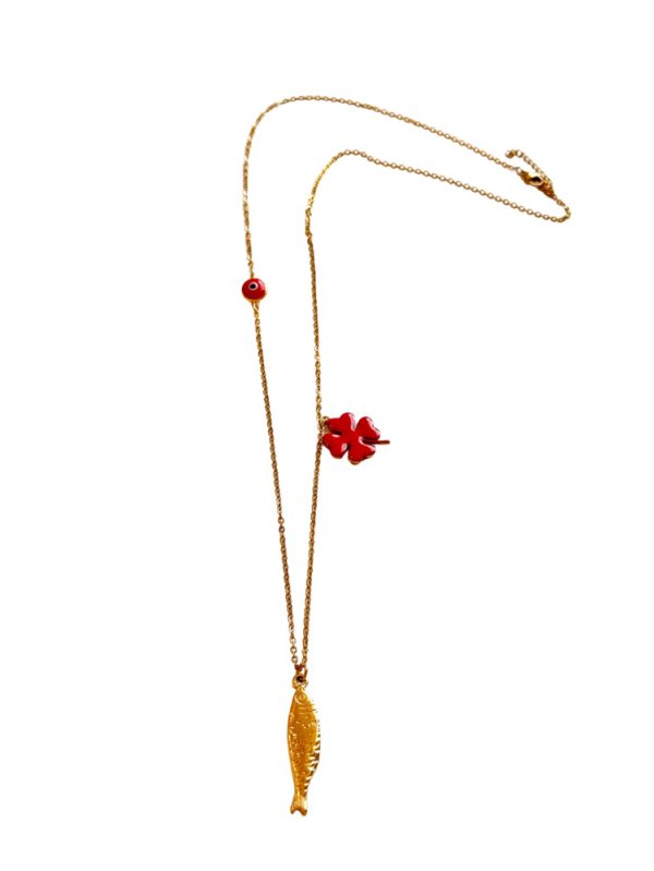 Enamel long necklace - Ifigenia Loukou