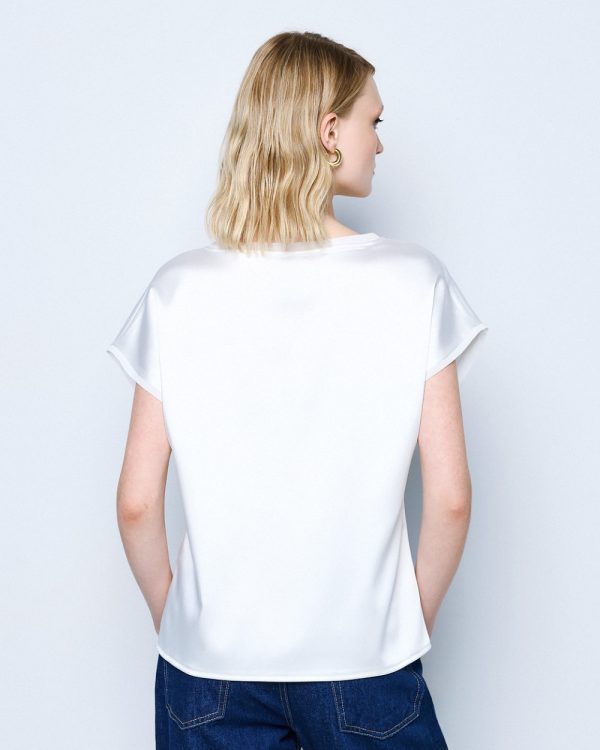Satin top with a muslin front - Access Fashion - Image 7