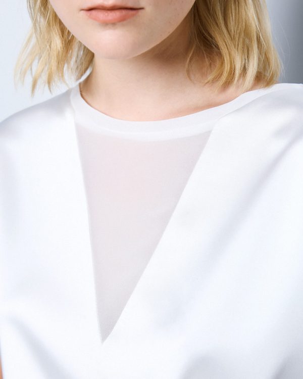 Satin top with a muslin front - Access Fashion - Image 8
