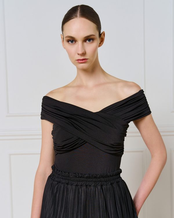 Wrap bodysuit with gathered details - Access Fashion - Image 3