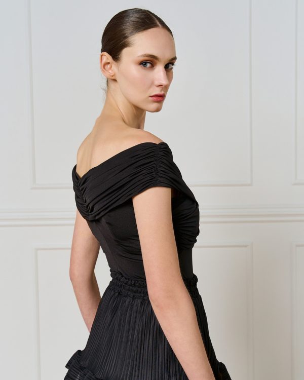Wrap bodysuit with gathered details - Access Fashion - Image 4