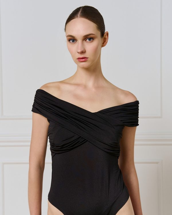 Wrap bodysuit with gathered details - Access Fashion - Image 5