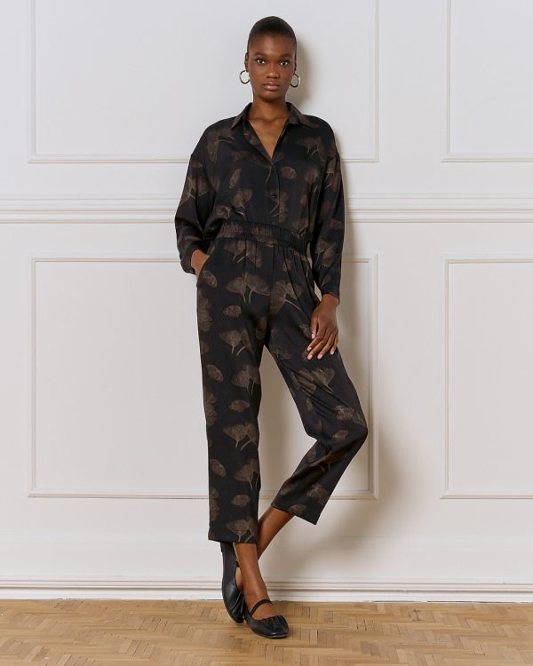 Printed pants with an elastic waistband - Access Fashion