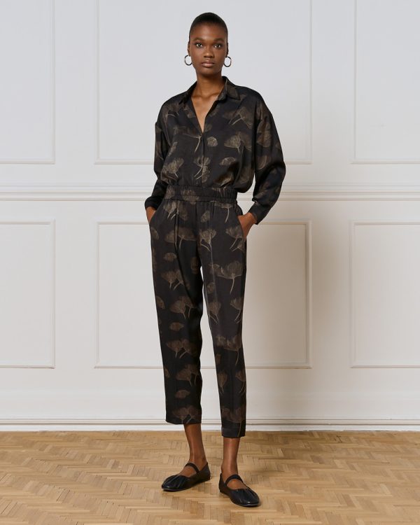Printed pants with an elastic waistband - Access Fashion - Image 3