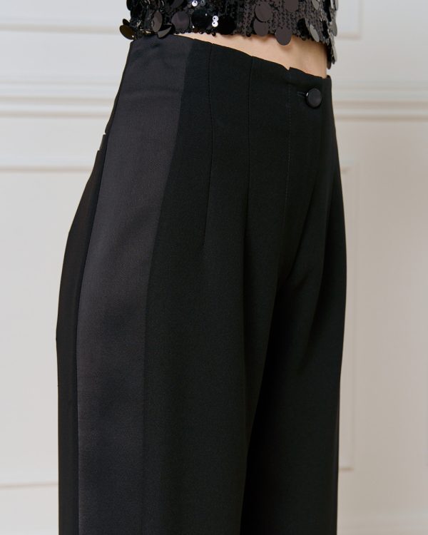 Wide-leg pants with side details - Access Fashion - Image 5