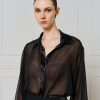 Mouslin shirt with puff sleeves - Access Fashion