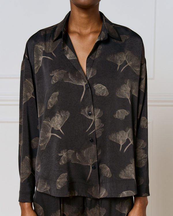Printed long-sleeve shirt with creased texture - Access Fashion - Image 5