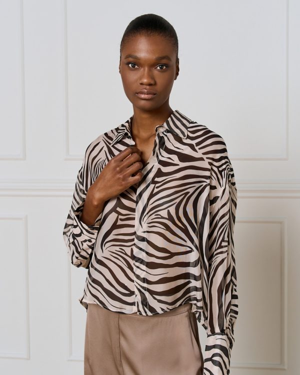 Printed shirt with long sleeves - Access Fashion - Image 3