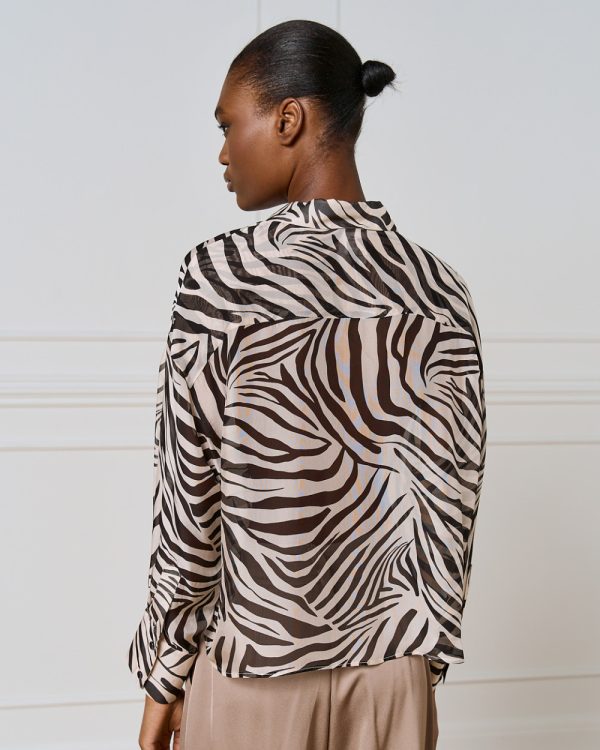 Printed shirt with long sleeves - Access Fashion - Image 4