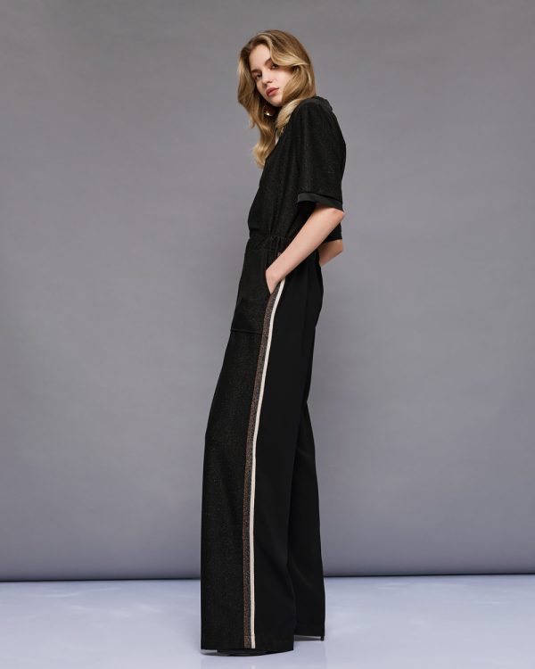 Short-sleeved lurex blouse - Access Fashion - Image 4