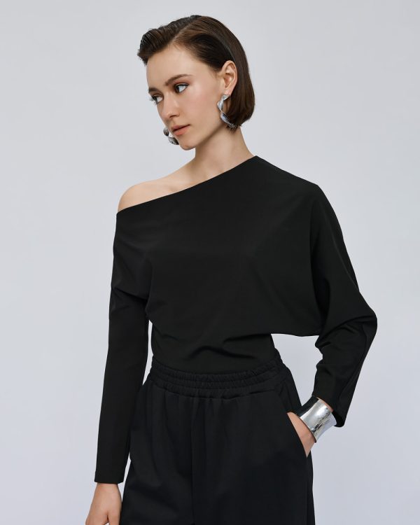 Top with asymmetric sleeves - Access Fashion - Image 5