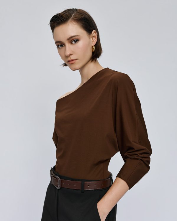 Top with asymmetric sleeves - Access Fashion - Image 3